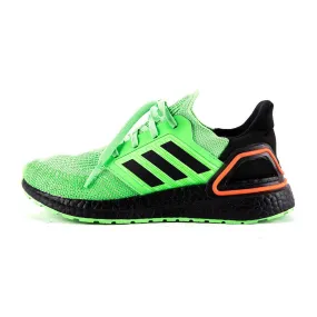 Adidas Ultraboost 20 Sport Shoes Fabric Green Colour For Women