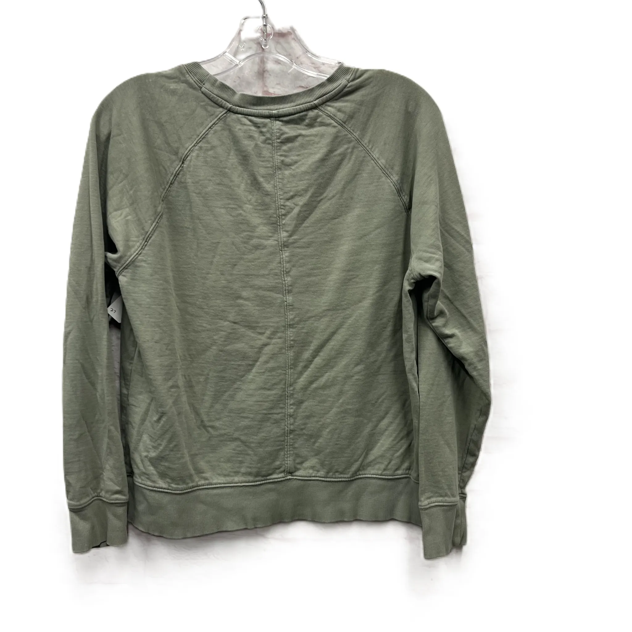 Athletic Top Long Sleeve Crewneck By Athleta In Green, Size: S