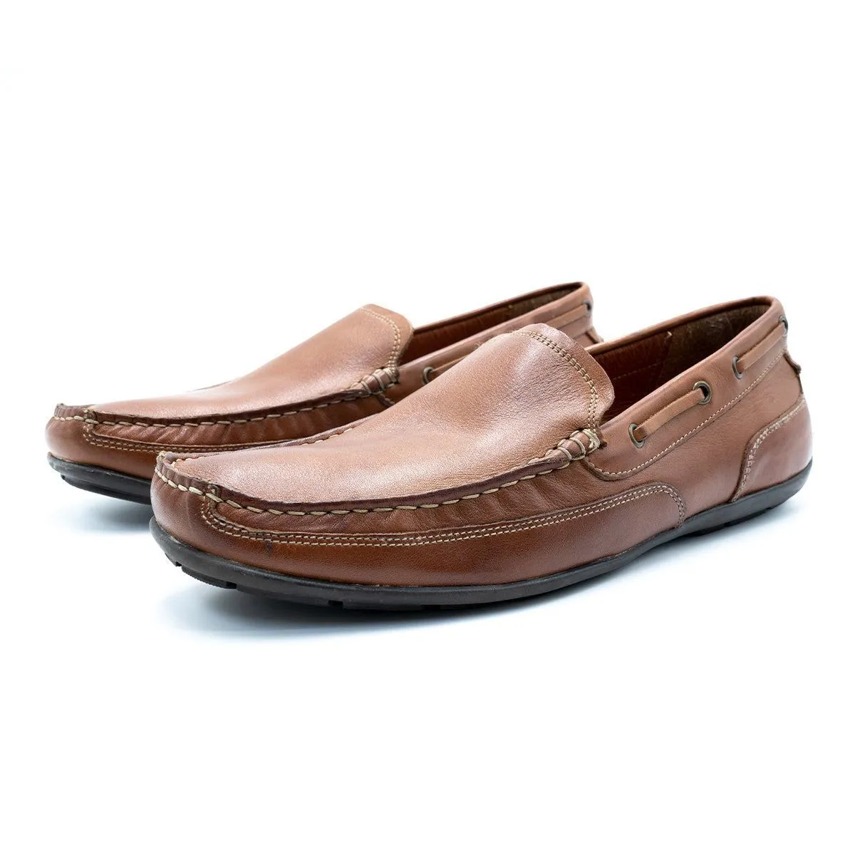 Bass Slipon Loafers Leather Brown Colour For Men