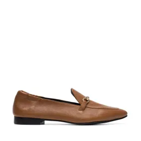 Biatracey Cognac Leather Loafers