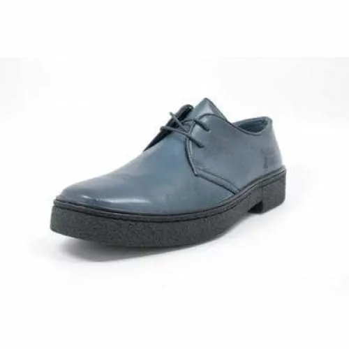 British Walkers Playboy Classic Low Cut Navy Blue Leather Oxfords