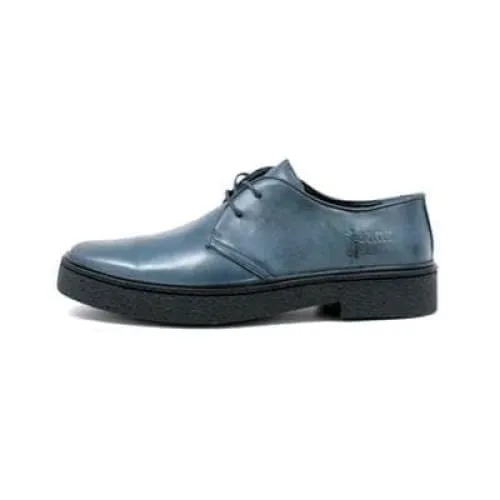 British Walkers Playboy Classic Low Cut Navy Blue Leather Oxfords