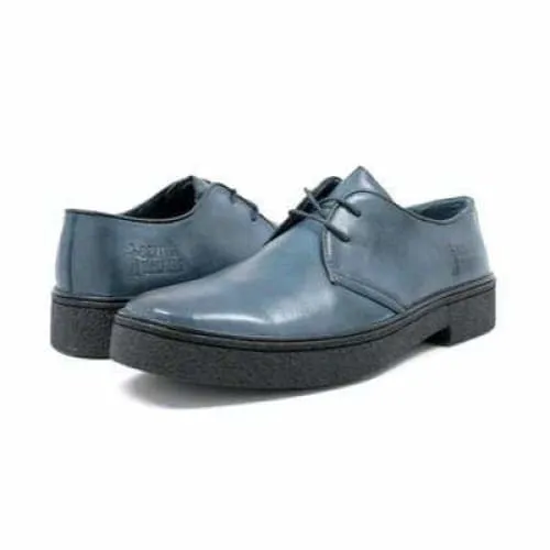 British Walkers Playboy Classic Low Cut Navy Blue Leather Oxfords