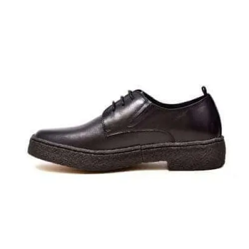 British Walkers Playboy Original Men's Black Leather Low Top Oxfords