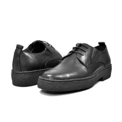 British Walkers Playboy Original Men's Black Leather Low Top Oxfords