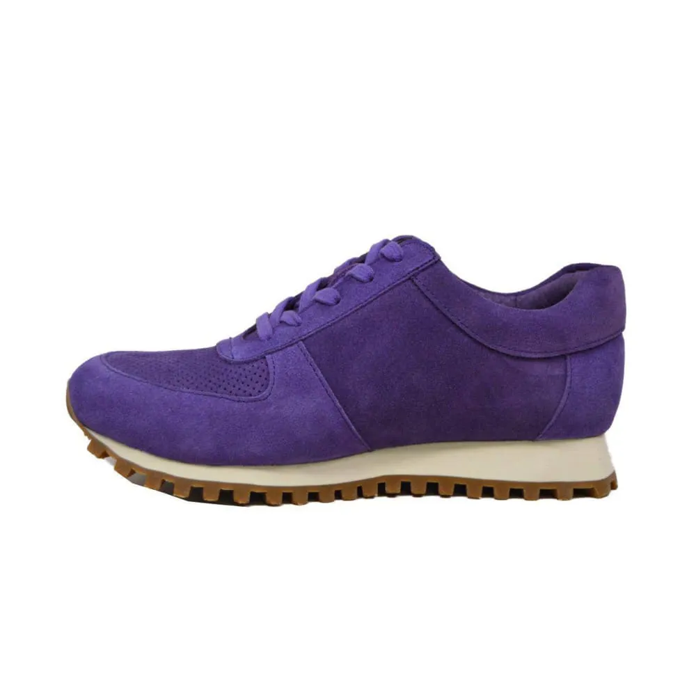 British Walkers Surrey Men's Purple Leather and Suede Sneakers