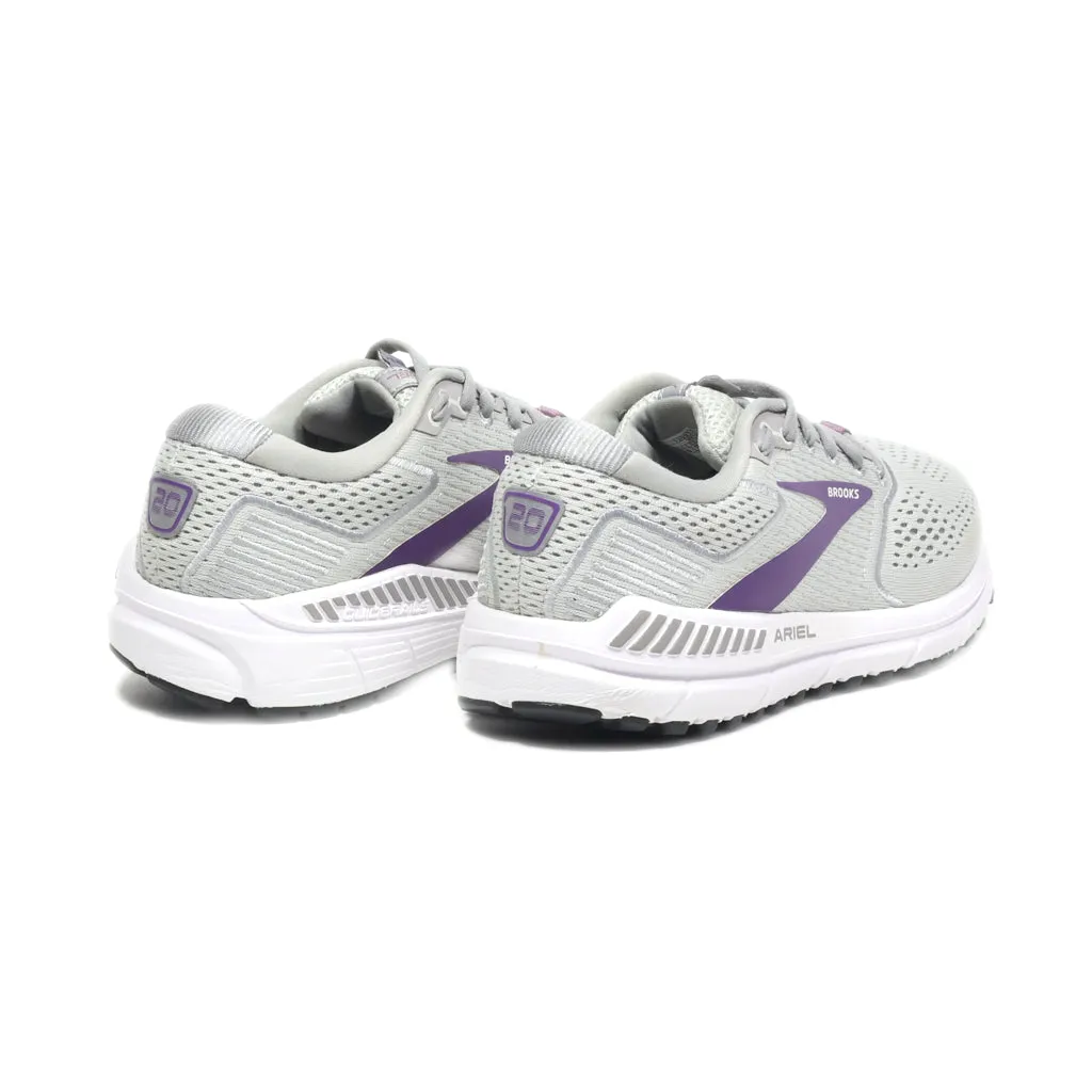 Brooks Ariel20 Sport Shoes Fabric Grey Colour For Women