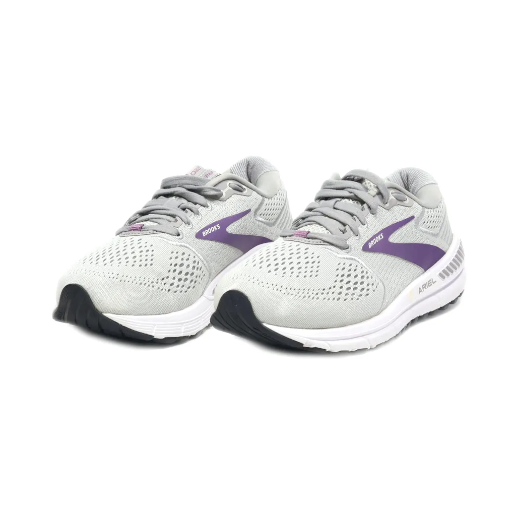 Brooks Ariel20 Sport Shoes Fabric Grey Colour For Women