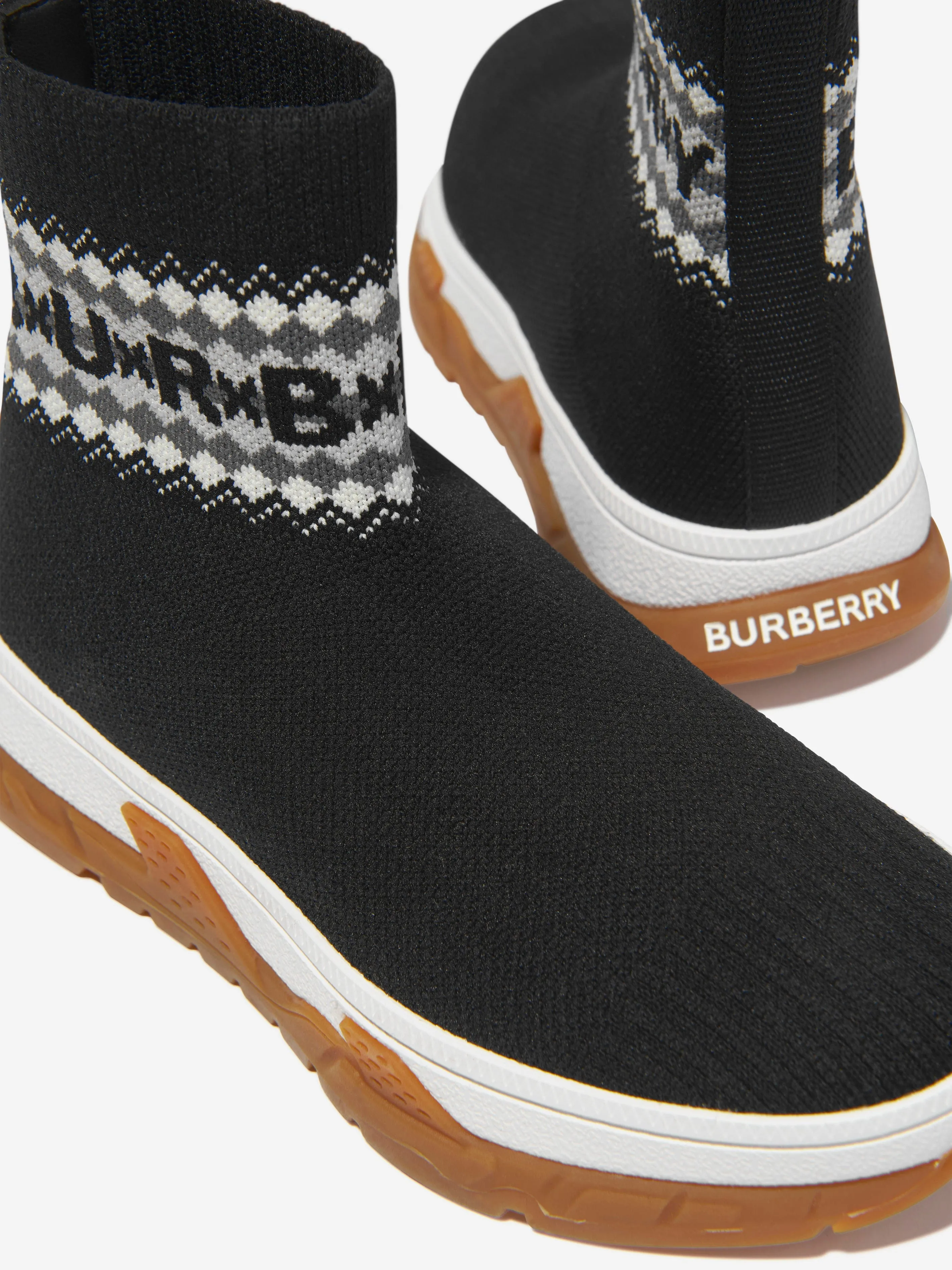 Burberry Kids Union Sock Trainers