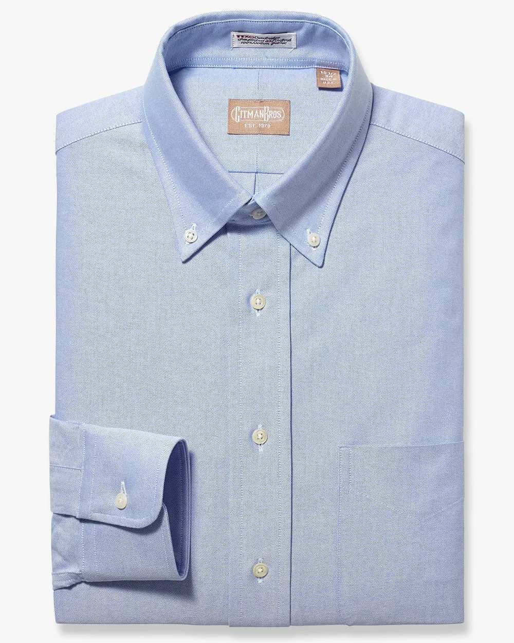 Button Down Oxford Blue