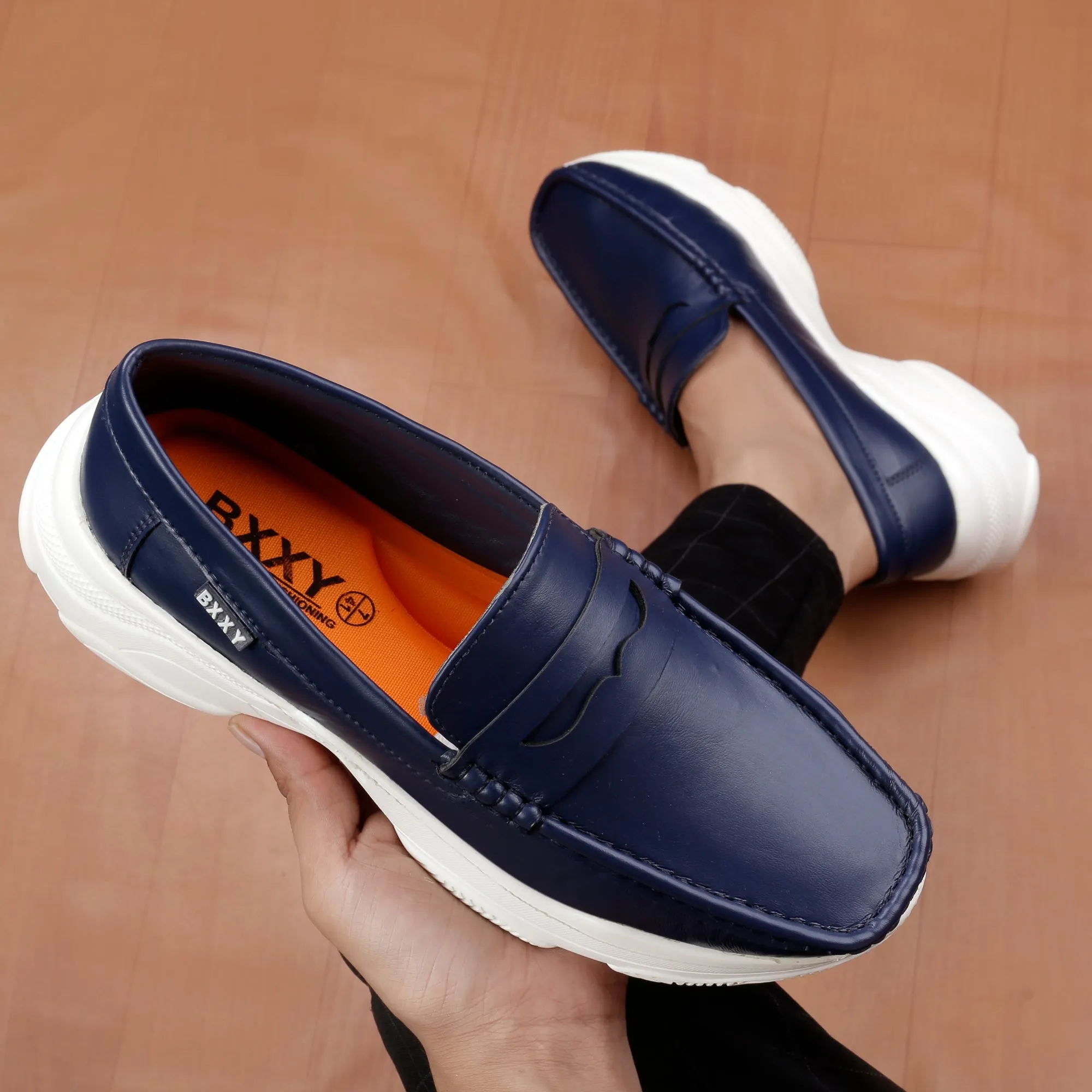 Bxxy's Men's Trendiest Checker Loafers for Men