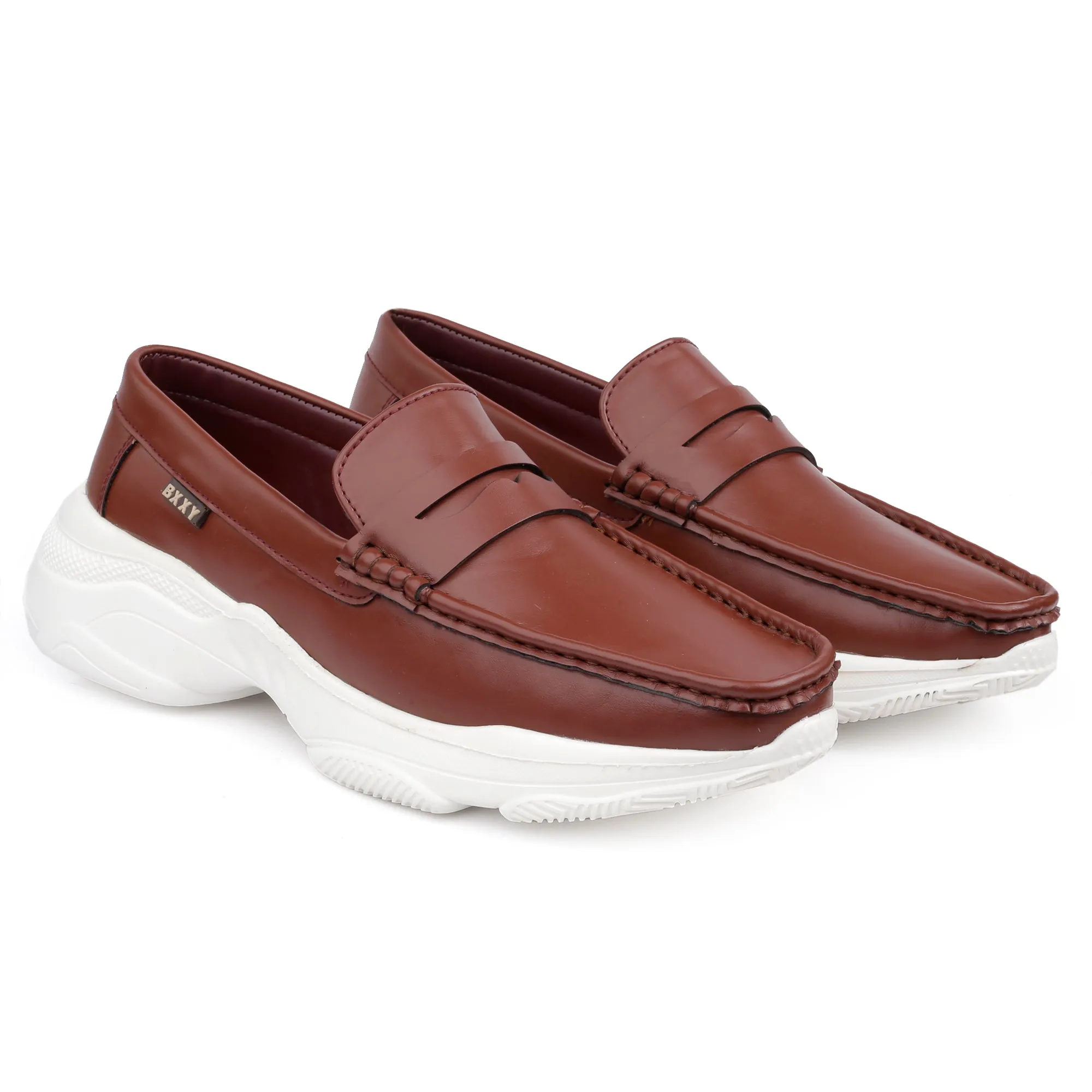 Bxxy's Men's Trendiest Checker Loafers for Men