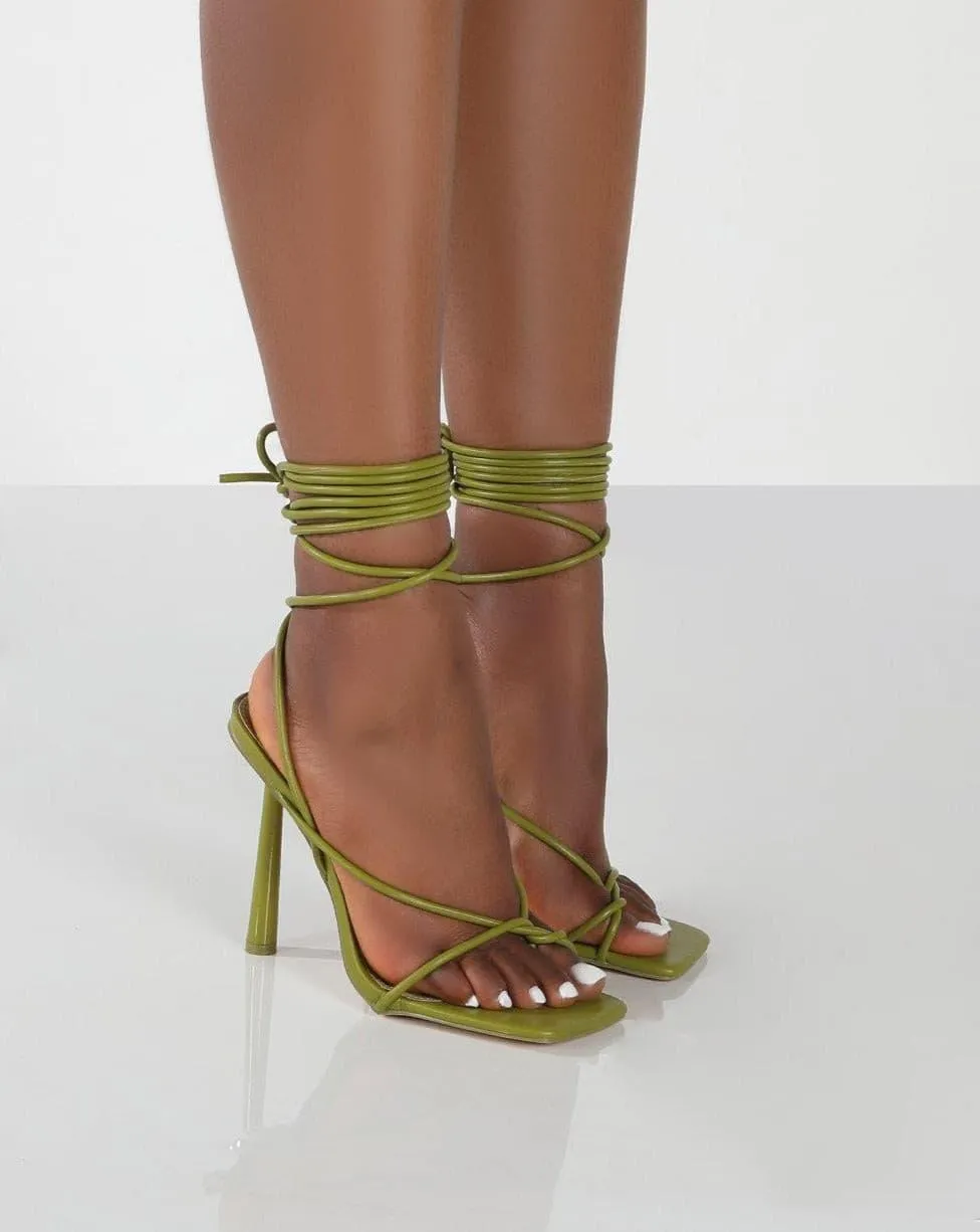 Candy Color Stiletto Sandals