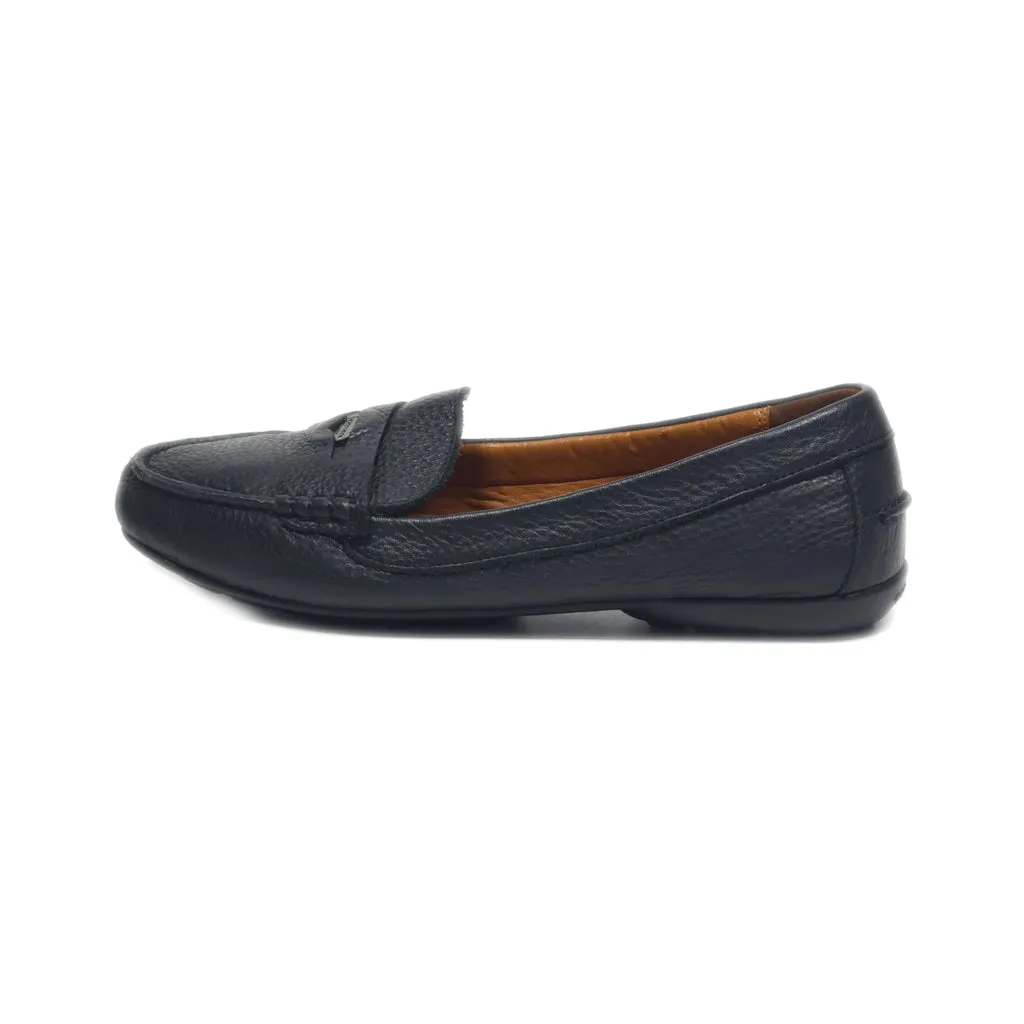 Coach Loafers Leather Black Colour For Women