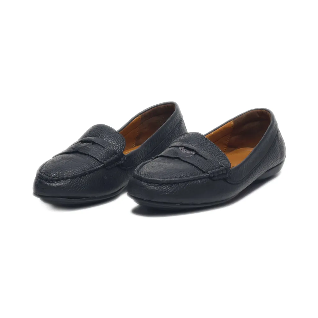 Coach Loafers Leather Black Colour For Women