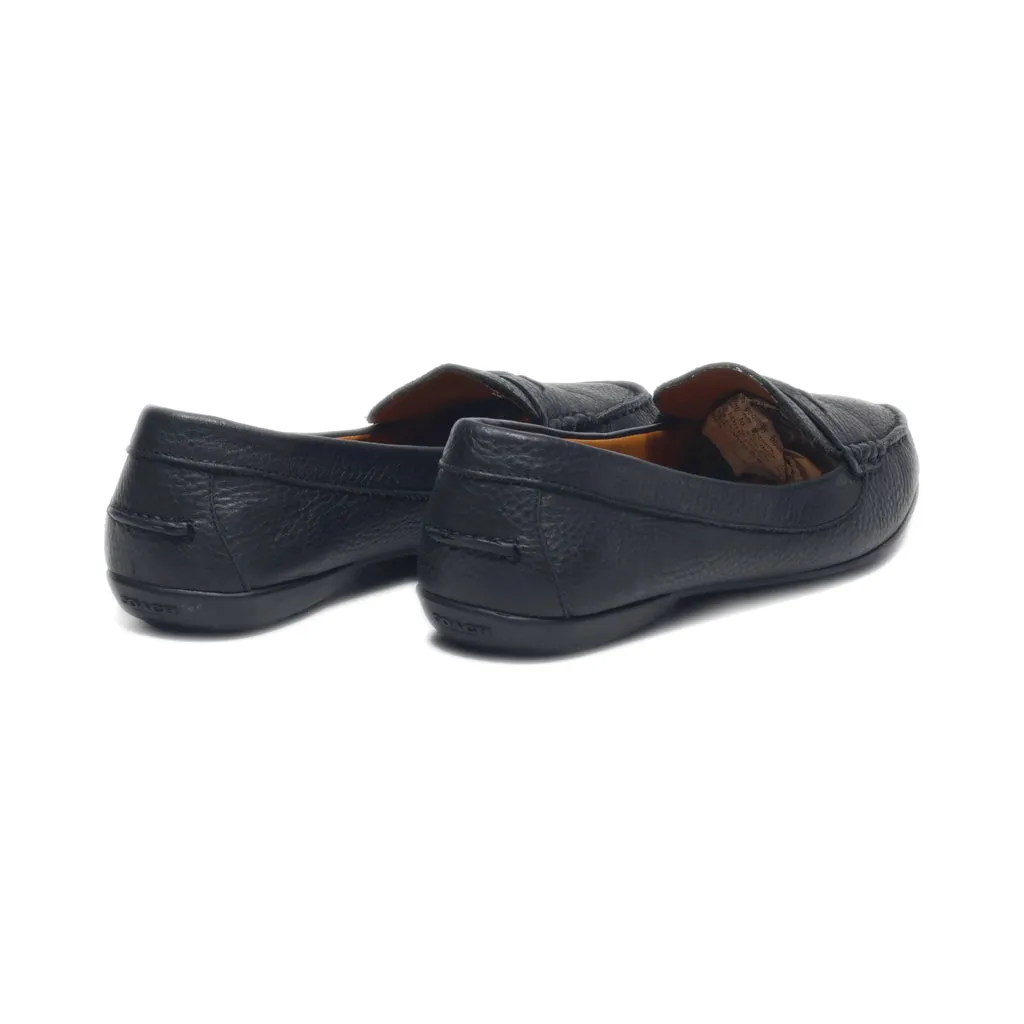 Coach Loafers Leather Black Colour For Women