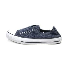 Converse Ctas Shoreline Sharkskin Low-Top Sneakers Canvas Blue Colour For Women