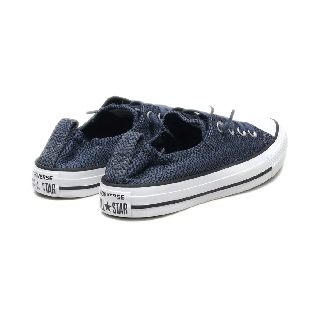 Converse Ctas Shoreline Sharkskin Low-Top Sneakers Canvas Blue Colour For Women