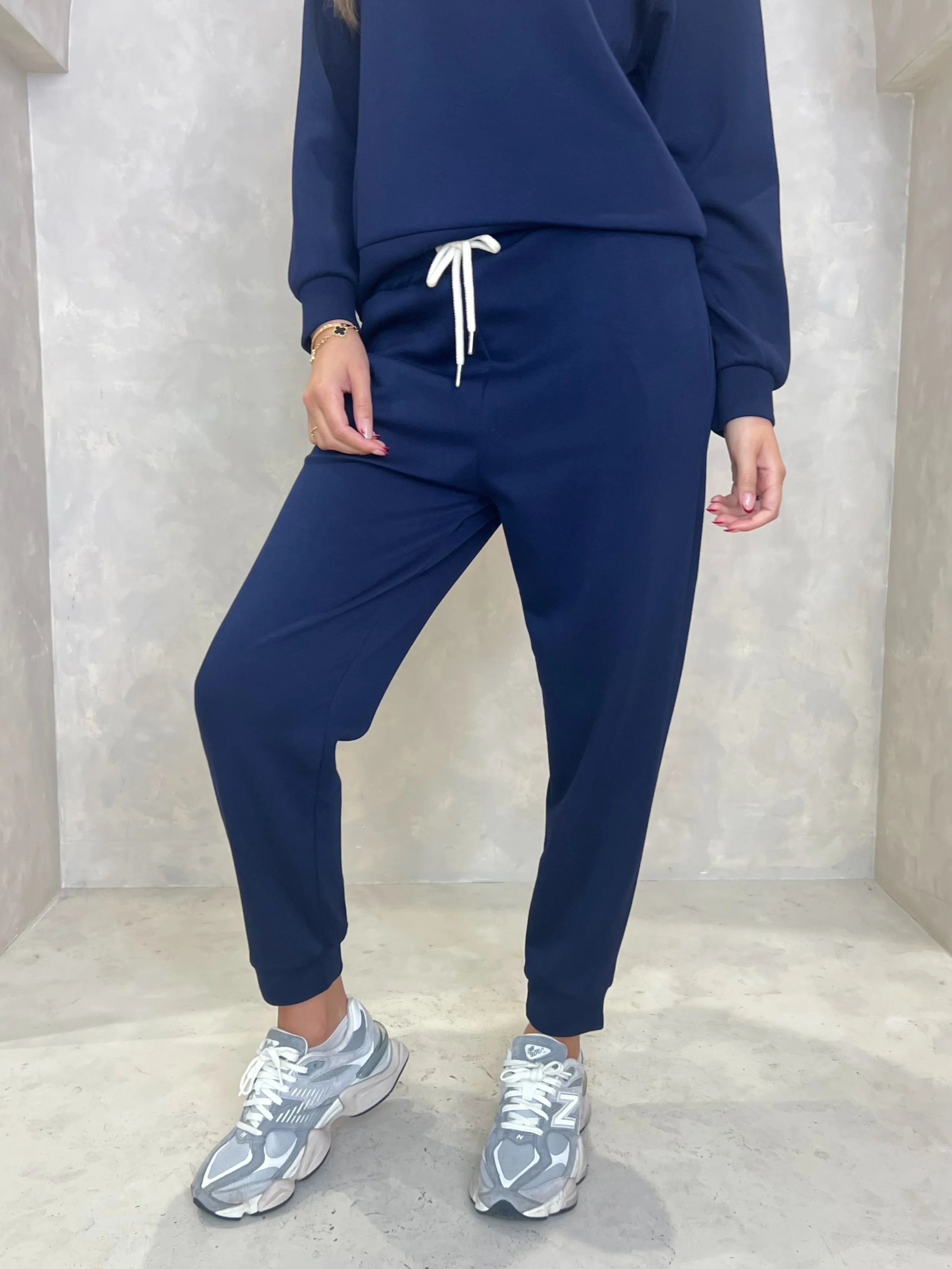 Dark Navy Drawstring Jogging Bottoms