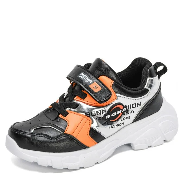 Din Boys' Casual Sneaker