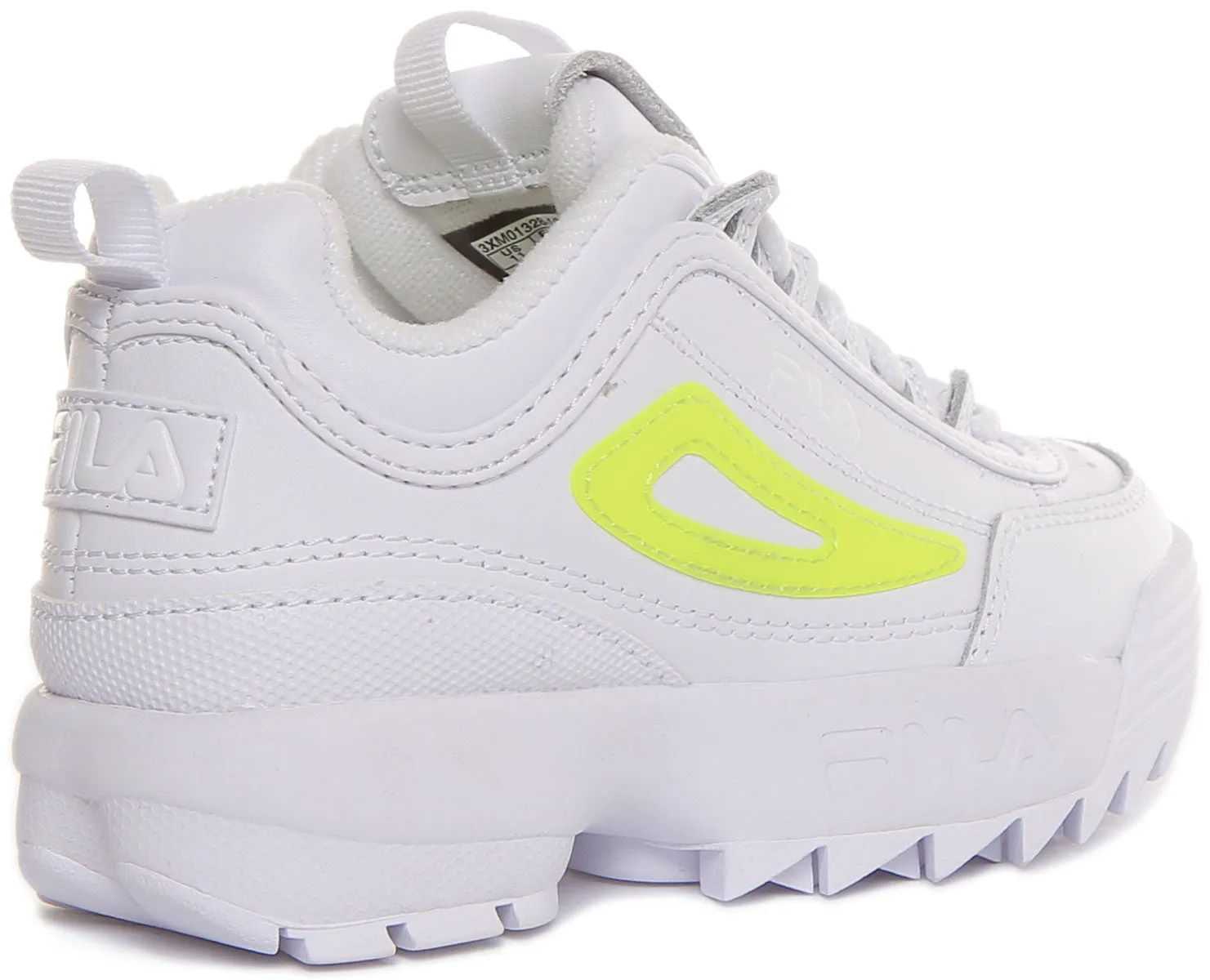 Fila Disruptor Ii In White Yellow For Kids