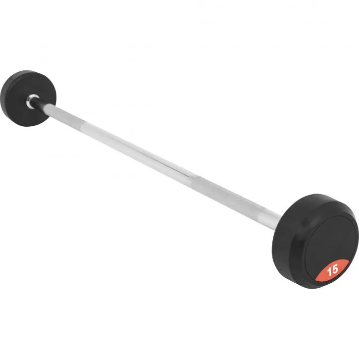 Fixed Rubber Barbell 15KG