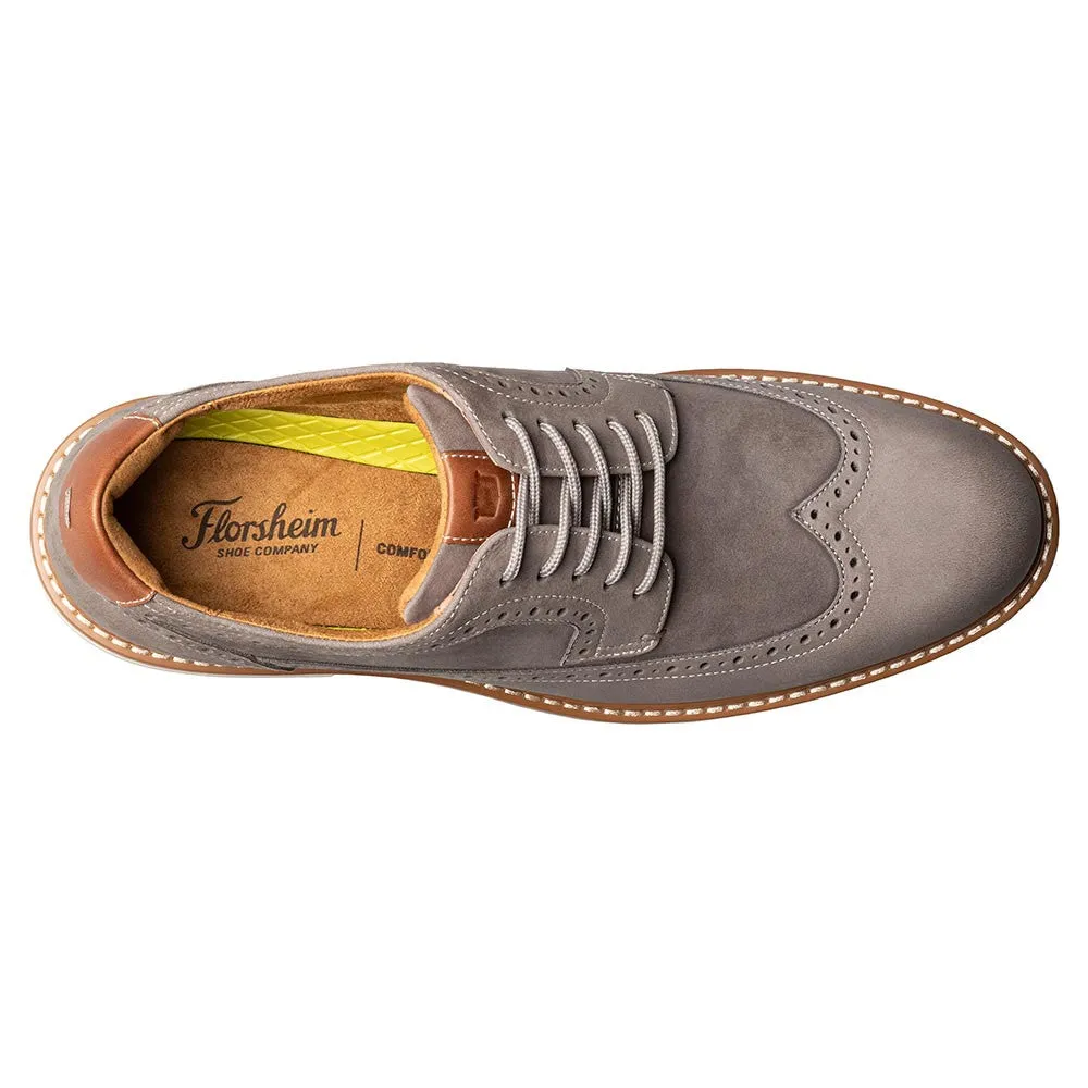 Florsheim Norwalk Wingtip Oxford Men’s Grey Casual Shoes