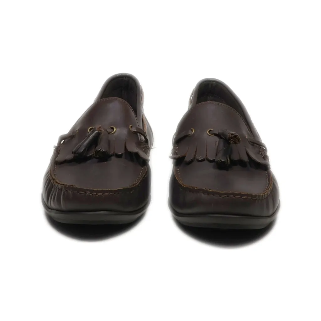 Frank Wright Loafers Leather Brown Colour For Men