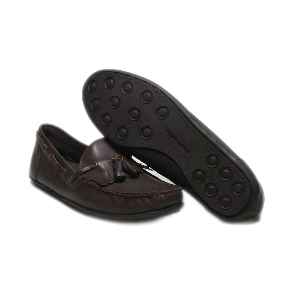 Frank Wright Loafers Leather Brown Colour For Men