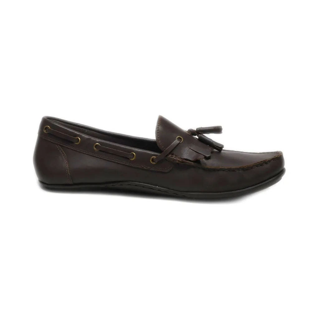 Frank Wright Loafers Leather Brown Colour For Men