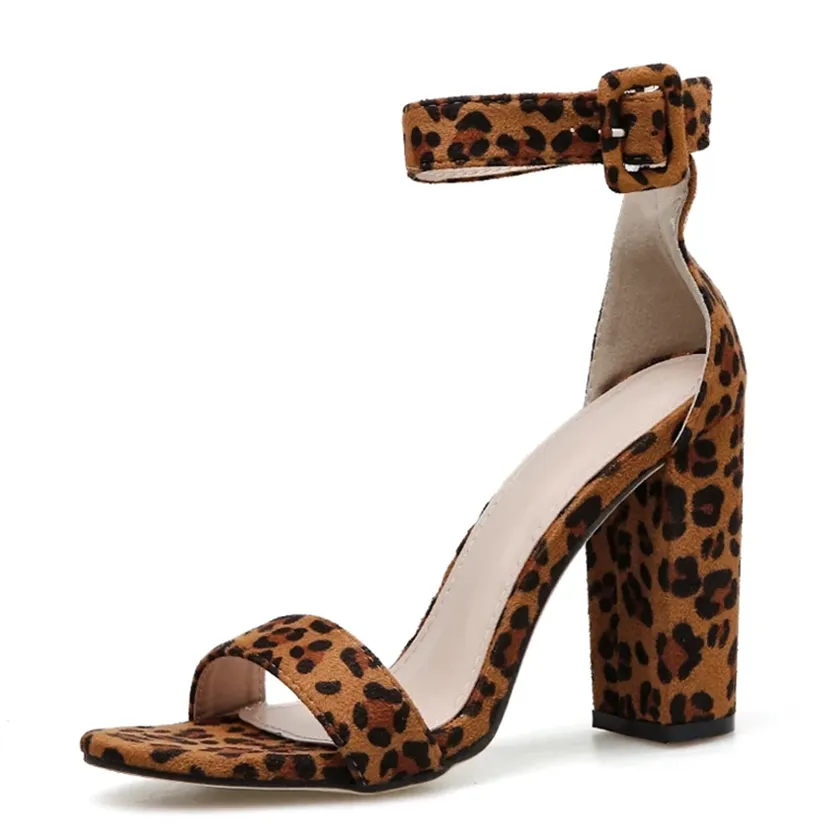 Funki Buys | Shoes | Women's Leopard Print Platform Sandal