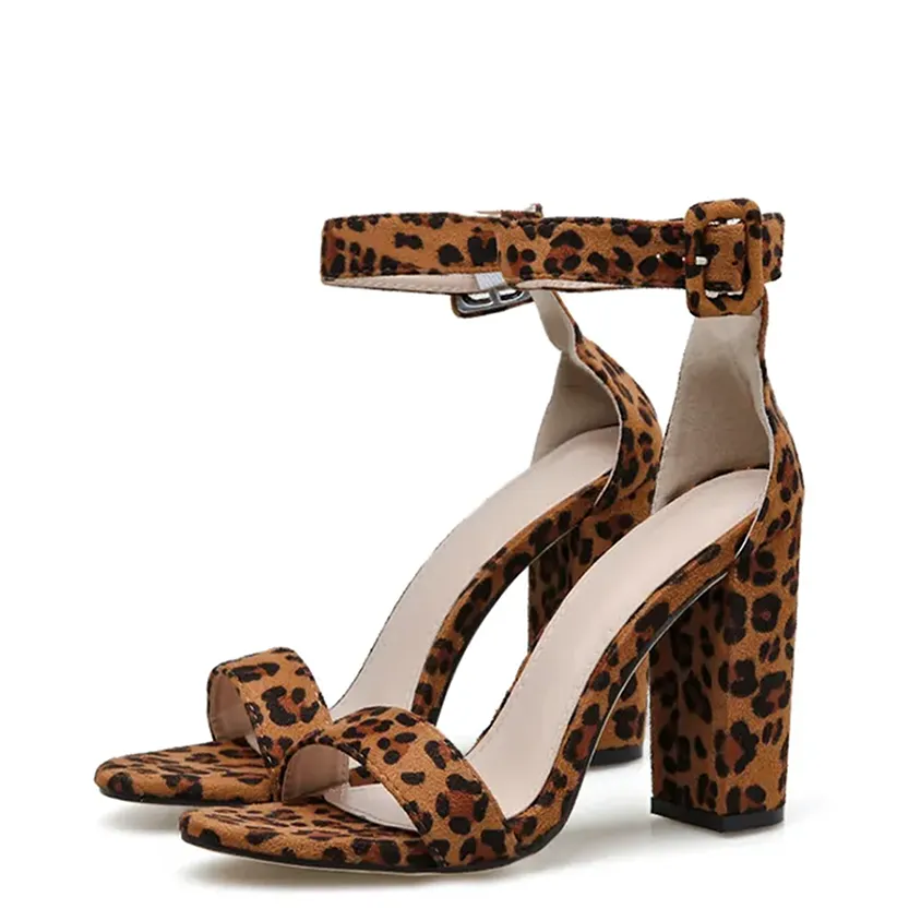 Funki Buys | Shoes | Women's Leopard Print Platform Sandal