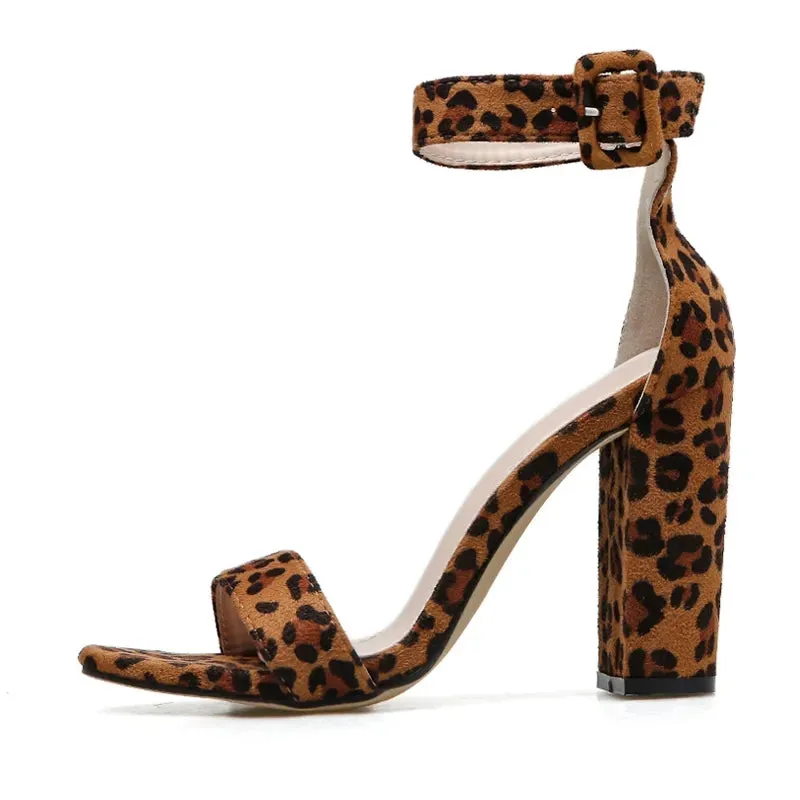 Funki Buys | Shoes | Women's Leopard Print Platform Sandal