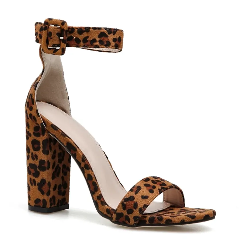 Funki Buys | Shoes | Women's Leopard Print Platform Sandal