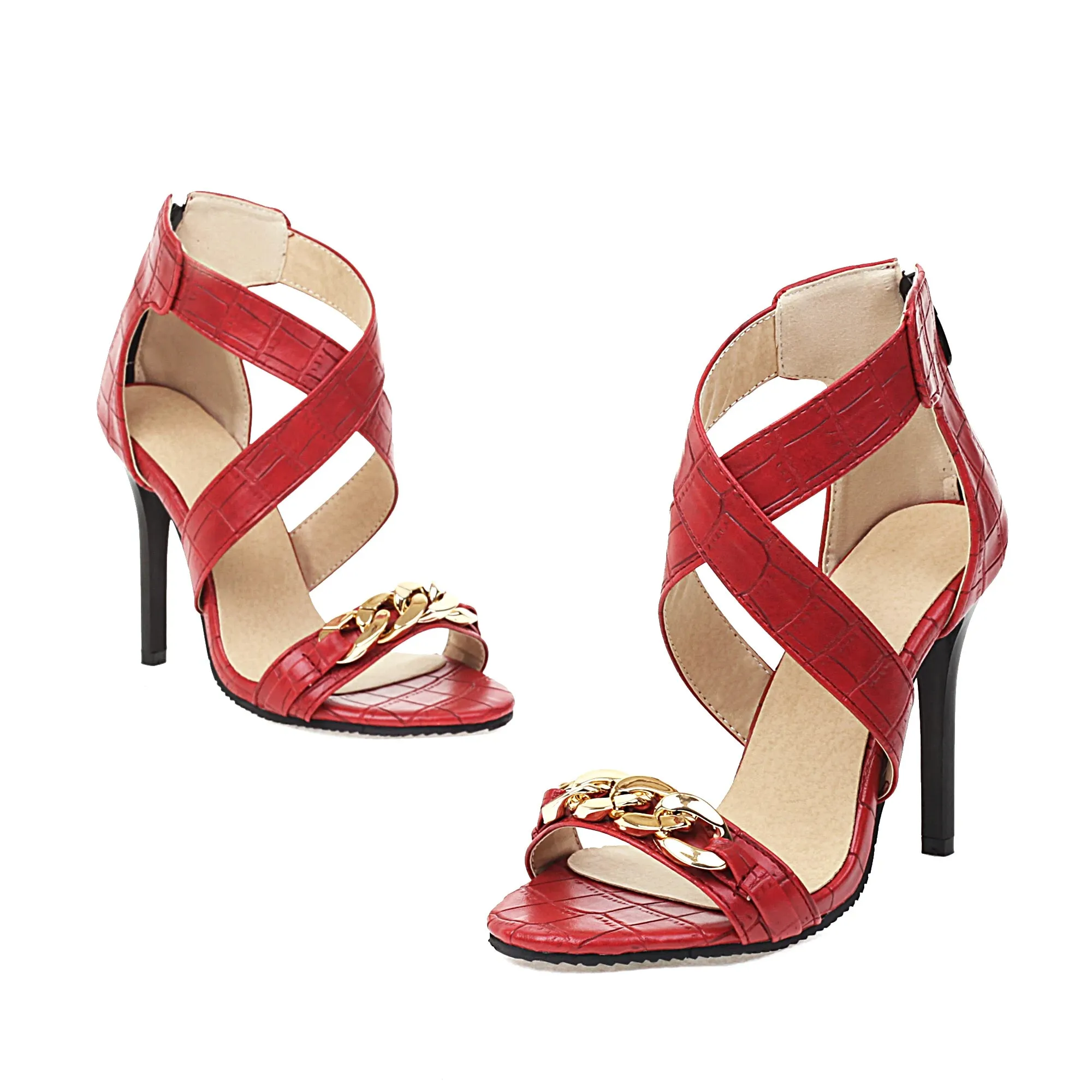 Funki Buys | Shoes | Women's Strappy Gladiator Stiletto Sandals