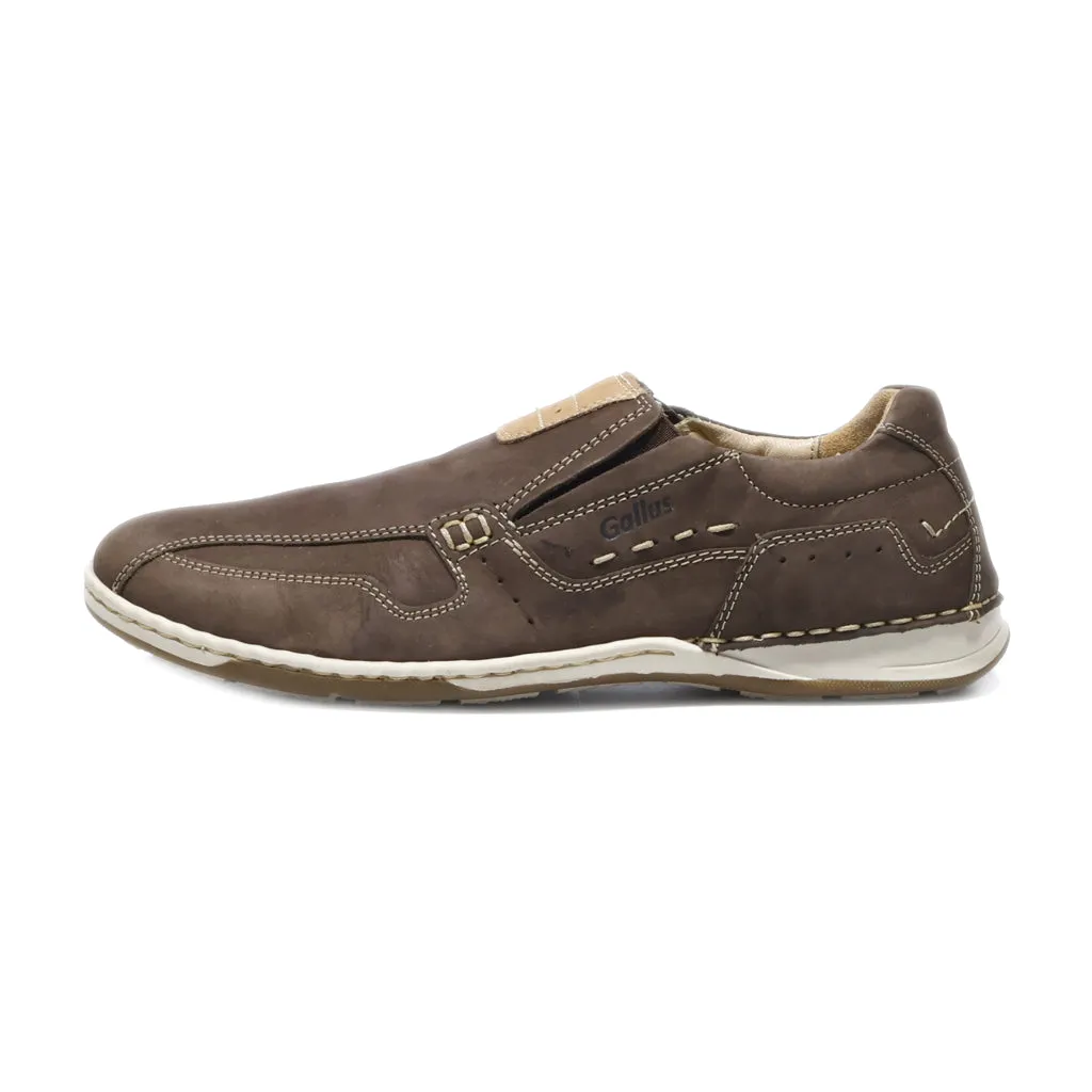 Gallus Loafers Leather Brown Colour For Women