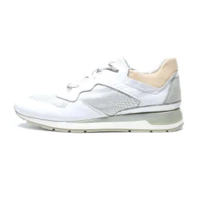 Geox Sport Shoes Leather White Colour For Women