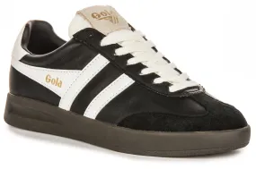 Gola Classics Cyclone Leather In Black White For Women