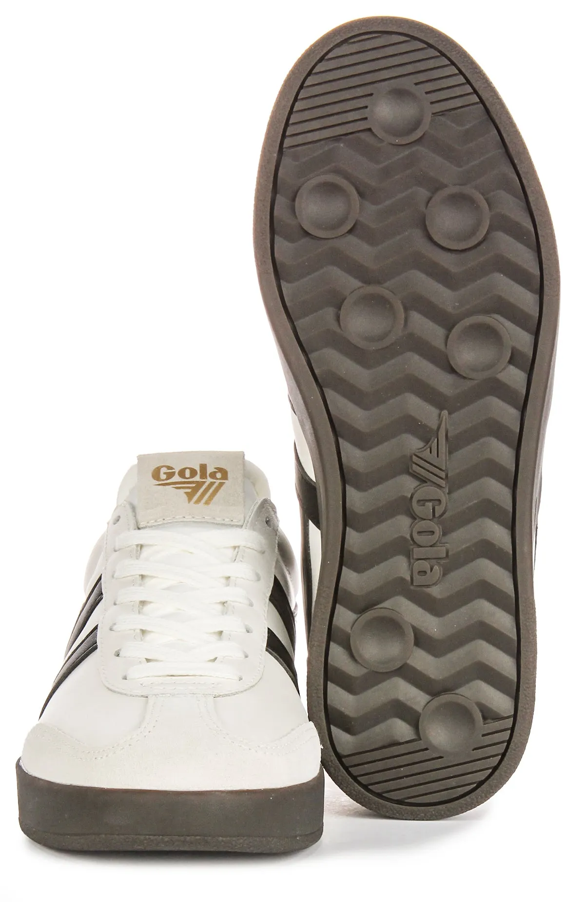 Gola Classics Cyclone Leather In White Black For Women