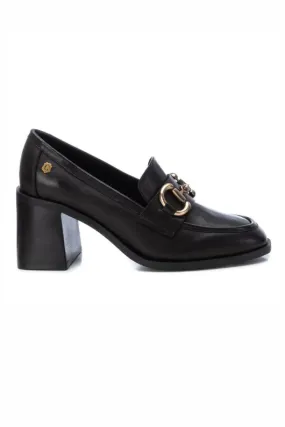 Heeled Leather Loafer