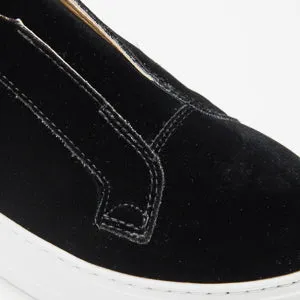 Jane Galland Black Velvet Platform Trainers