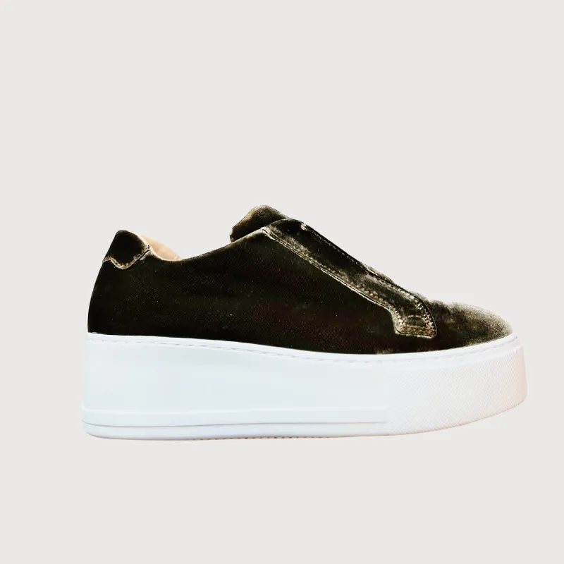 Jane Galland Talpa Velvet Platform Trainers