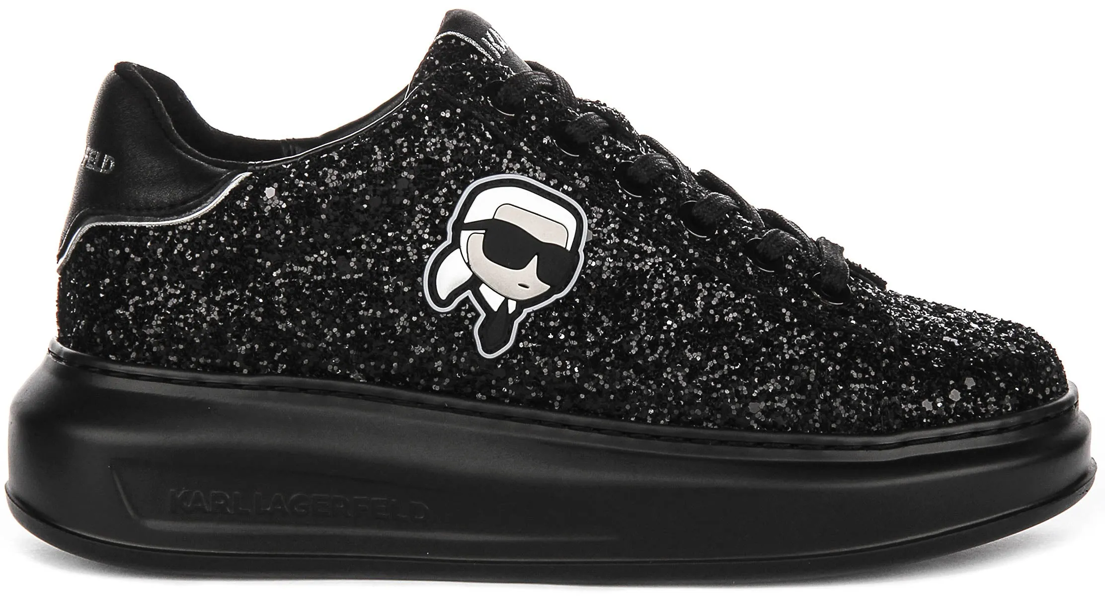 Karl Lagerfeld Kapri NFT Lo La In Black Glitter For Women