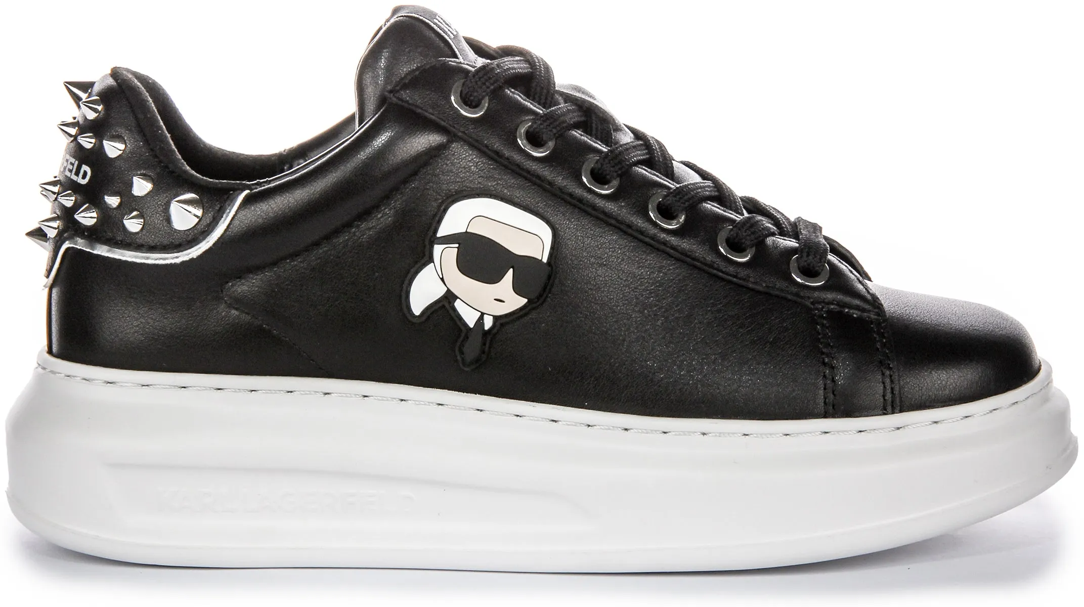 Karl Lagerfeld Kapri Nft Stud In Black White For Women