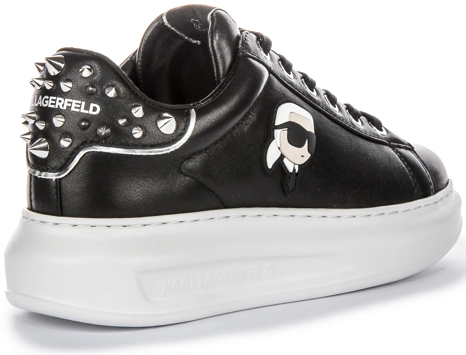 Karl Lagerfeld Kapri Nft Stud In Black White For Women