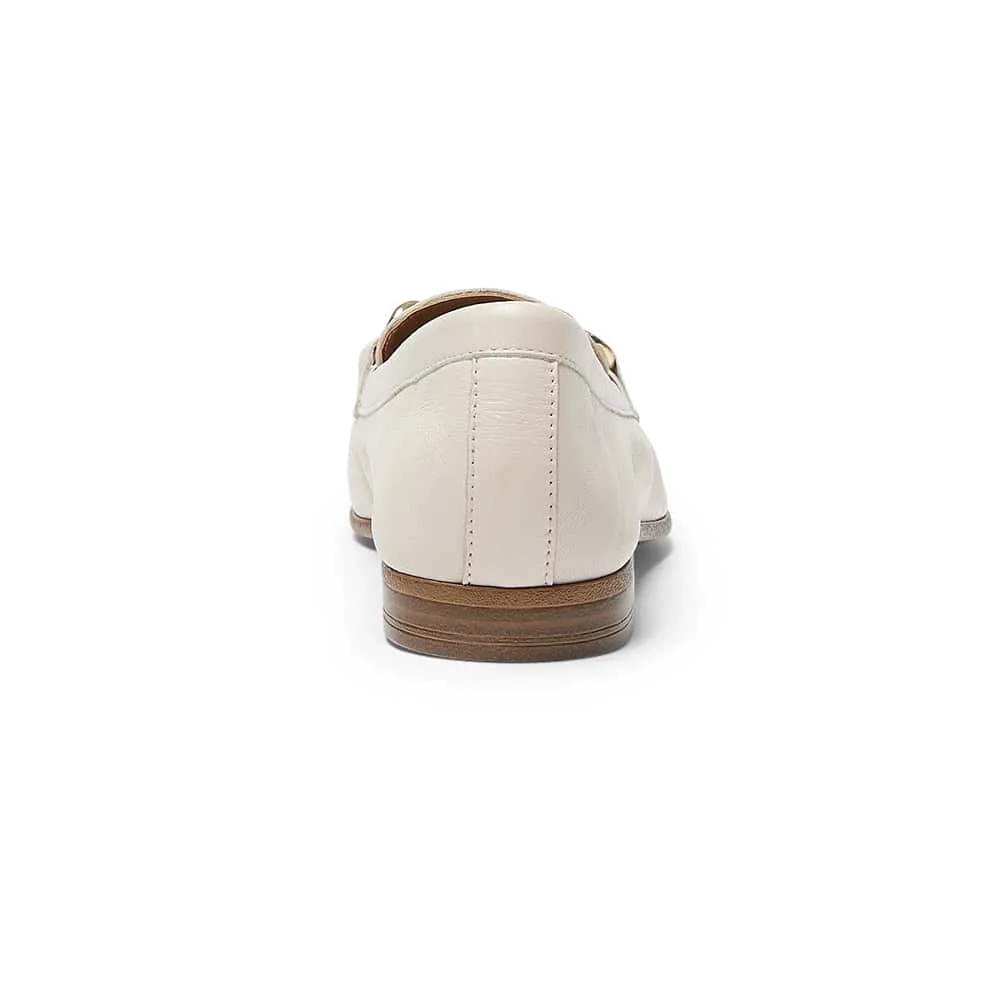 Lyla Loafer in Ivory Leather