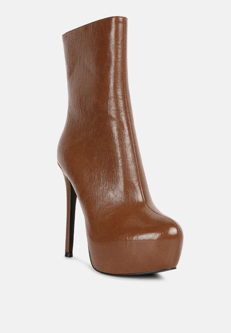 Marsha High Platform Stiletto Ankle Boots