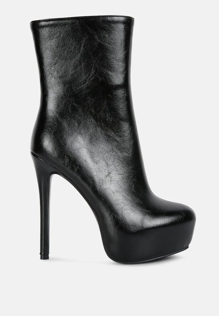 Marsha High Platform Stiletto Ankle Boots