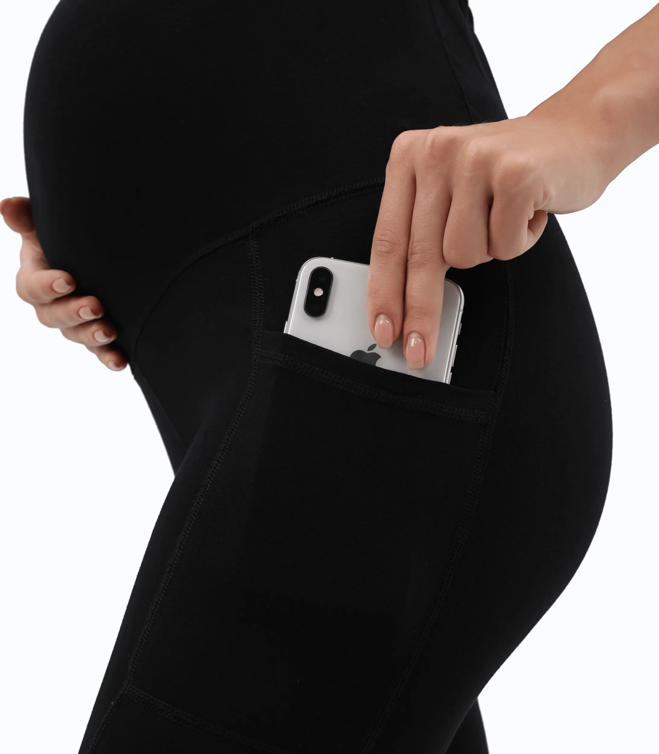 Maternity Yoga Shorts with Pockets