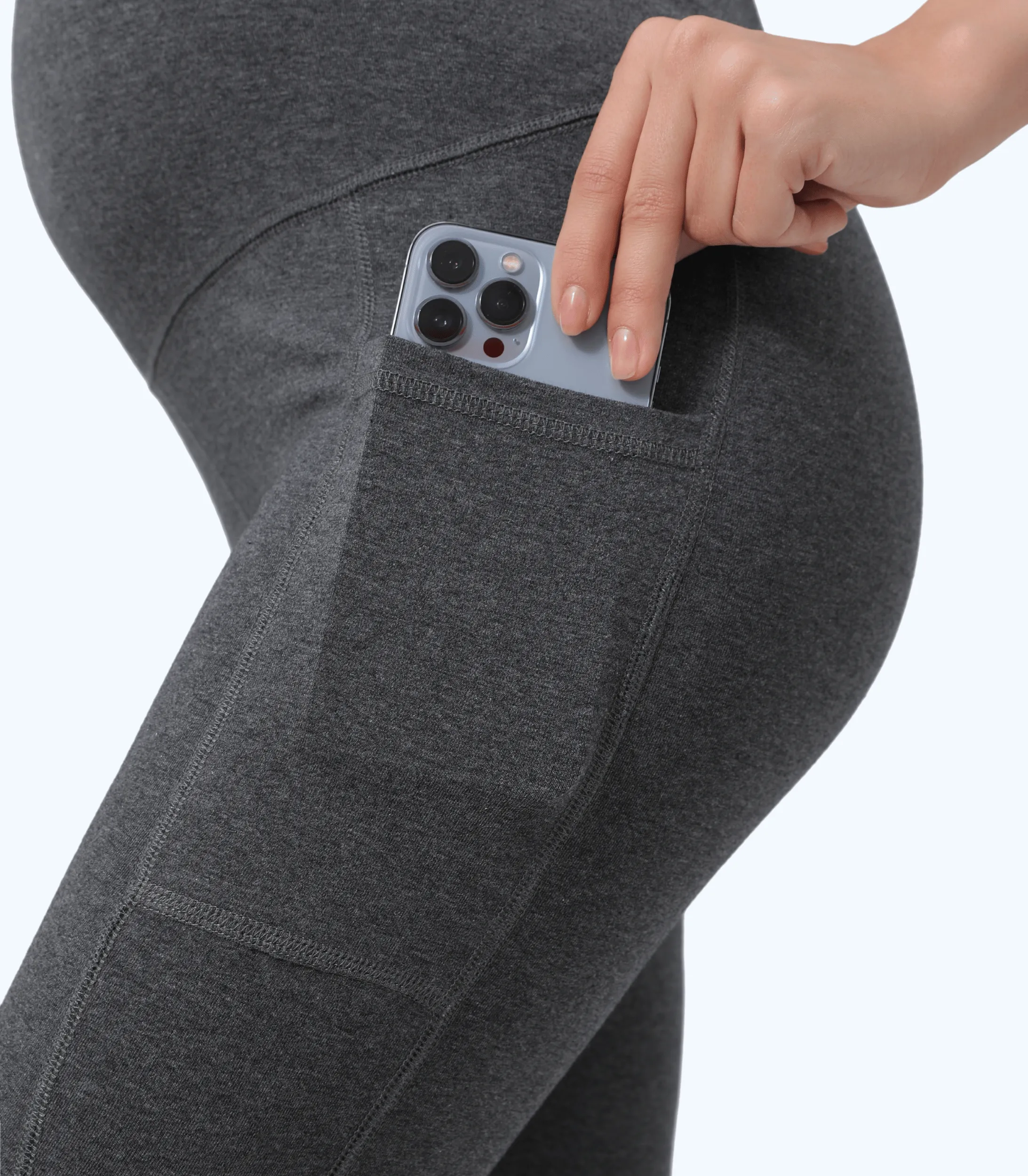 Maternity Yoga Shorts with Pockets